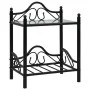 Nachttische aus gehärtetem Glasstahl 45x30,5x60cm schwarz 2Stk von vidaXL, Nachttische - Ref: Foro24-246727, Preis: 84,35 €, ...