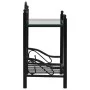 Nachttische aus gehärtetem Glasstahl 45x30,5x60cm schwarz 2Stk von vidaXL, Nachttische - Ref: Foro24-246727, Preis: 84,35 €, ...