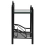 Nachttische aus gehärtetem Glasstahl 45x30,5x60cm schwarz 2Stk von vidaXL, Nachttische - Ref: Foro24-246727, Preis: 86,15 €, ...