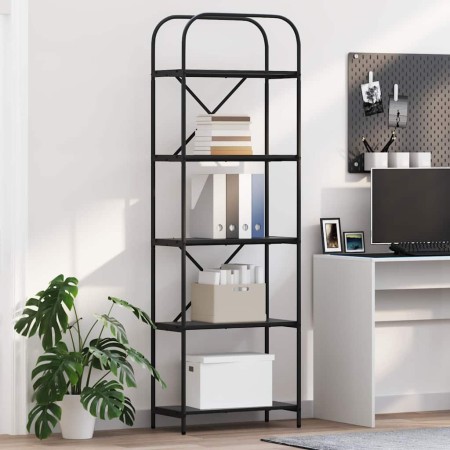 Estante de libros Roble negro 60 x 30 x 183 cm