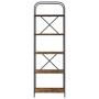 Estante de libros Roble ahumado 60 x 30 x 183 cm