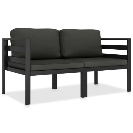 Garden sofa set 2 pieces and anthracite gray aluminum cushions by vidaXL, Garden sets - Ref: Foro24-49238, Price: 312,97 €, D...