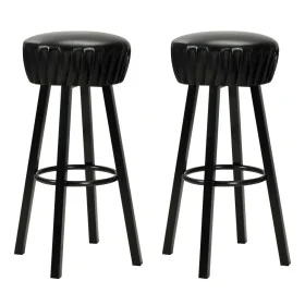 Küchenhocker 2 Einheiten aus schwarzem Kunstleder von vidaXL, Küchenhocker - Ref: Foro24-246730, Preis: 128,19 €, Rabatt: %