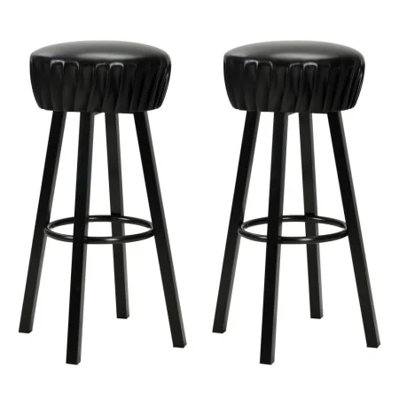 Kitchen stools 2 units black synthetic leather by vidaXL, Kitchen stools - Ref: Foro24-246730, Price: 128,19 €, Discount: %
