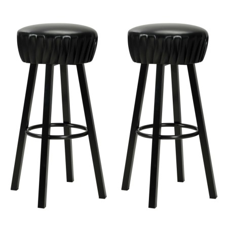 Küchenhocker 2 Einheiten aus schwarzem Kunstleder von vidaXL, Küchenhocker - Ref: Foro24-246730, Preis: 130,51 €, Rabatt: %