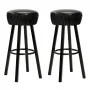 Kitchen stools 2 units black synthetic leather by vidaXL, Kitchen stools - Ref: Foro24-246730, Price: 128,19 €, Discount: %