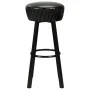 Kitchen stools 2 units black synthetic leather by vidaXL, Kitchen stools - Ref: Foro24-246730, Price: 128,19 €, Discount: %