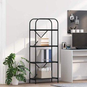 Estante de libros Roble negro 60 x 30 x 146 cm en Librerías y estanterías | Comprar online en Foro24