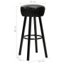 Küchenhocker 2 Einheiten aus schwarzem Kunstleder von vidaXL, Küchenhocker - Ref: Foro24-246730, Preis: 130,51 €, Rabatt: %
