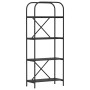 Estante de libros Roble negro 60 x 30 x 146 cm