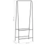 Schwarzer Kleiderständer 59x35x150 cm von vidaXL, Kommoden-Organizer und Bar-Kleiderbügel - Ref: Foro24-246724, Preis: 20,27 ...