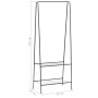 Schwarzer Kleiderständer 59x35x150 cm von vidaXL, Kommoden-Organizer und Bar-Kleiderbügel - Ref: Foro24-246724, Preis: 20,32 ...