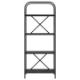 Estante de libros Roble negro 60 x 30 x 146 cm