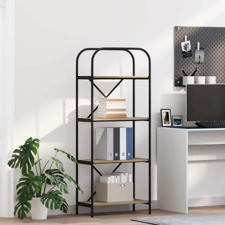 Estante de libros Roble Sonoma 60 x 30 x 146 cm