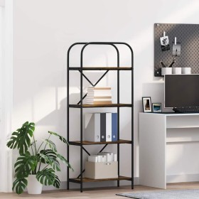 Estante de libros Roble ahumado 60 x 30 x 146 cm