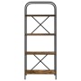 Estante de libros Roble ahumado 60 x 30 x 146 cm