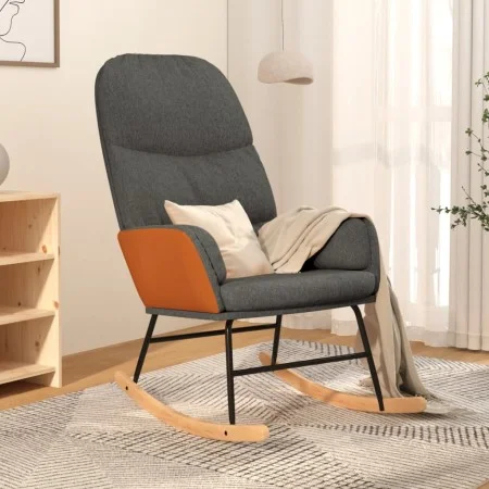 Dunkelgrauer Schaukelstuhl aus Stoff von vidaXL, Schaukelstühle - Ref: Foro24-341043, Preis: 116,23 €, Rabatt: %