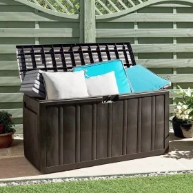 Brown cushion box 270 L 117x45.5x57.5 cm by vidaXL, Storage baskets - Ref: Foro24-337905, Price: 71,10 €, Discount: %