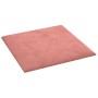 Wall panels 12 pcs pink velvet 30x30 cm 1.08 m² by vidaXL, Wall covering - Ref: Foro24-343810, Price: 42,27 €, Discount: %