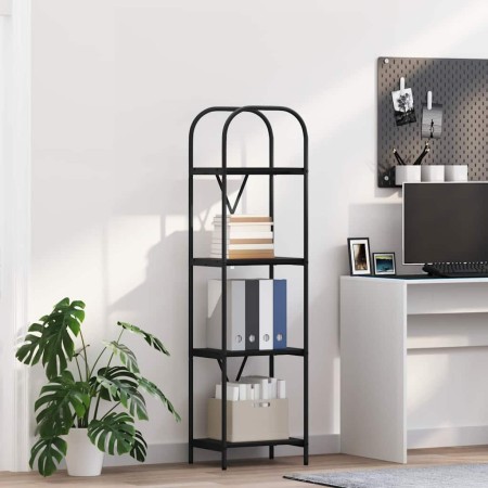 Estante de libros Roble negro 40 x 30 x 146 cm