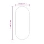Espejo de pared ovalado plateado 100x45 cm de vidaXL, Espejos - Ref: Foro24-348194, Precio: 68,74 €, Descuento: %