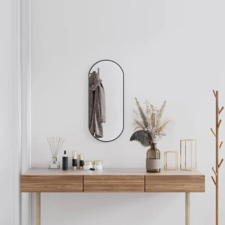 Black oval wall mirror 70x30 cm by vidaXL, Mirrors - Ref: Foro24-348205, Price: 36,92 €, Discount: %