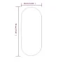 Black oval wall mirror 70x30 cm by vidaXL, Mirrors - Ref: Foro24-348205, Price: 36,92 €, Discount: %