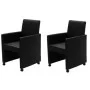 Dining chairs 2 units black synthetic leather by vidaXL, dining chairs - Ref: Foro24-60346, Price: 298,19 €, Discount: %