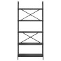 Estante de libros Roble negro 80 x 30 x 183 cm
