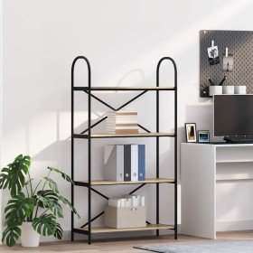 Estante de libros Roble Sonoma 80 x 30 x 146 cm en Librerías y estanterías | Comprar online en Foro24