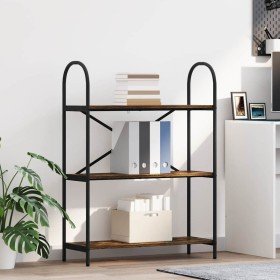 Estante de libros Roble ahumado 80 x 30 x 109 cm en Librerías y estanterías | Comprar online en Foro24