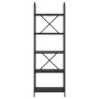 Estante de libros Roble negro 60 x 30 x 183 cm