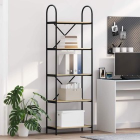 Estante de libros Roble Sonoma 60 x 30 x 183 cm