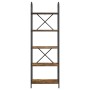 Estante de libros Roble ahumado 60 x 30 x 183 cm