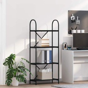 Estante de libros Roble negro 60 x 30 x 146 cm en Librerías y estanterías | Comprar online en Foro24