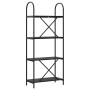 Estante de libros Roble negro 60 x 30 x 146 cm