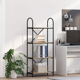 Estante de libros Roble Sonoma 60 x 30 x 146 cm en Librerías y estanterías | Comprar online en Foro24