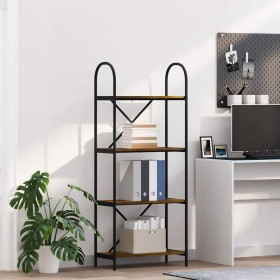 Estante de libros Roble ahumado 60 x 30 x 146 cm