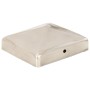 Tapas piramidales postes valla 6 uds acero inoxidable 91x91 mm