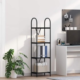 Estante de libros Roble negro 40 x 30 x 146 cm