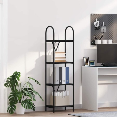 Estante de libros Roble negro 40 x 30 x 146 cm