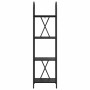 Estante de libros Roble negro 40 x 30 x 146 cm