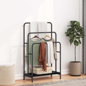 Perchero Roble negro 60 x 30 x 100.5 cm Madera contrachapada