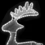 Christmas reindeer with mesh 306 LED 60x24x89 cm by vidaXL, Christmas lights - Ref: Foro24-329823, Price: 39,64 €, Discount: %
