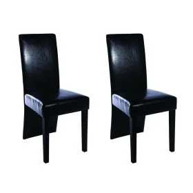 Esszimmerstühle 2 Einheiten aus schwarzem Kunstleder von vidaXL, Essstühle - Ref: Foro24-60249, Preis: 132,80 €, Rabatt: %
