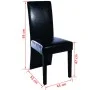 Esszimmerstühle 2 Einheiten aus schwarzem Kunstleder von vidaXL, Essstühle - Ref: Foro24-60249, Preis: 132,80 €, Rabatt: %