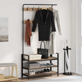 Perchero Roble artisan 95 x 34 x 184 cm Madera contrachapada