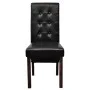 Esszimmerstühle 2 Einheiten aus schwarzem Kunstleder von vidaXL, Essstühle - Ref: Foro24-60623, Preis: 177,41 €, Rabatt: %