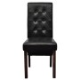 Esszimmerstühle 2 Einheiten aus schwarzem Kunstleder von vidaXL, Essstühle - Ref: Foro24-60623, Preis: 193,61 €, Rabatt: %