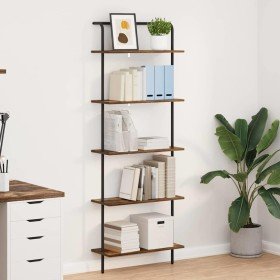 Estante de libros Roble ahumado 60 x 24 x 168 cm